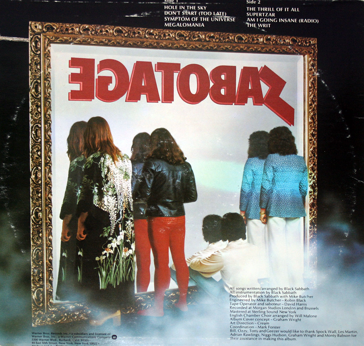 High Resolution Photo BLACK SABBATH - Sabotage ( USA ) 